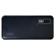 ASPOR 4合1行動電源 18 x 9 x 2.5cm, A300, 黑色