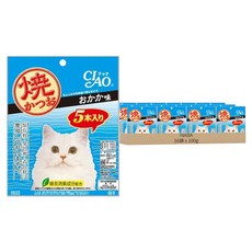 INABA CIAO 啾嚕 宗田鰹燒魚柳條, 柴魚節風味, 100g, 16袋