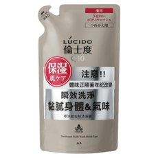 LUCIDO 倫士度 零涼感男沐浴露補充包, 1包, 380ml