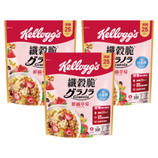 Kellogg's 家樂氏 Granola 纖穀脆 鮮摘草莓, 300g, 3包