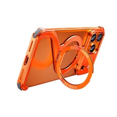 Bebehome Z型磁吸支架手機殼 iPhone 17 Pro Max 支援MagSafe 橘色