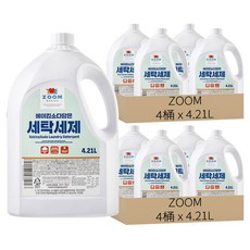 ZOOM 小蘇打洗衣精, 4.21L, 4桶, 2組