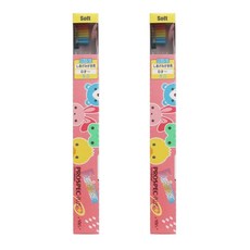 GC 而至 兒童牙刷 Mini 潔牙指導專用 0-6歲適用, 粉色, 1入, 2支