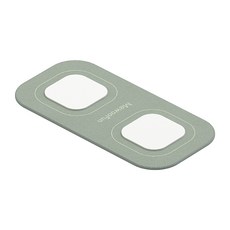 MewooFun 喵乎汪也 萌爪錄音按鈕器防滑墊, 綠色 + 白色, 2個