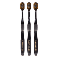 EBiSU 惠百施 倍護寬頭牙刷 強效去牙漬 雙層刷毛 中硬毛, 1入, 3支