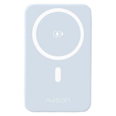 AWSON 歐森 7 IN 1自帶雙線磁吸無線充行動電源 10000mAh Type-C&USB 原廠保固, 藍色, AWP-5733