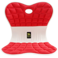 ika 駝背護腰 坐墊 體重68kg以下適用 1.2kg 仿錐形突起設計, 紅色