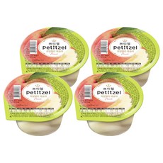 Petitchel 水果果凍 水蜜桃, 210g, 4個