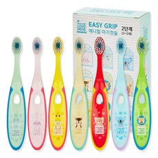 NATURE LOVE MERE 然自母愛 手握動物印花牙刷 7 入, 混色, 1組, 7支