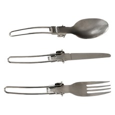 Selpa 免洗餐具折疊刀叉勺3件組 9.5cm 張開16cm 100g, 1組, 銀色