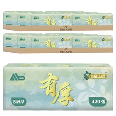 Ab 五厚感層衛生紙, 12個, 420張