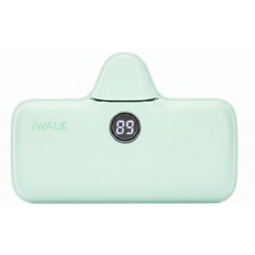 iwalk 口袋充電寶 Pro 閃充行動電源 Type-C-Lightning/Type-C 78 x 25.8 x 51mm 99g, DBL5000PL, 綠色