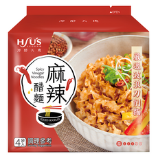 HSU'S LEGEND 潭酵天地 麻辣醋乾麵 114g, 4包
