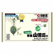 KAKOROT 淺草堂 正宗綠皮 有機山苦瓜茶包, 3g, 1盒, 12包