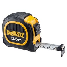 DEWALT 得偉 台灣公司貨 專業橡膠包覆捲尺 DWHT36161L 5.5m x 25mm, 1個