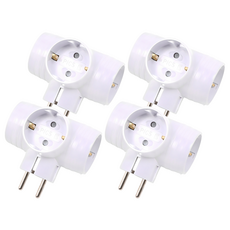 EcoPowerTap 韓國製造 T型3孔延長線 EPM-403T, 8.5cm, 單一顏色, 4個