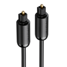 UGREEN 綠聯 Toslink 公對公數字光纖線 AV122, 1m, 黑色, 1條