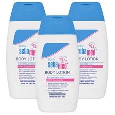 sebamed 施巴 嬰兒潤膚乳液, 200ml, 3瓶