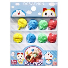BANDAI 哆啦A夢食物叉 6 x 1.5cm, 8支, 1組
