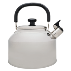 FREIZ 和平 IH爐適用 Rilakan 口哨式寬口熱水壺, 銀色, 4.6L, 1個