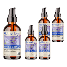 Motherlove媽咪樂哺 天然草本親子按摩油 孕婦嬰兒適用, 59ml, 5瓶