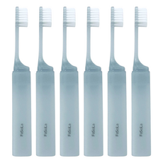 FaSoLa 納淨旅行便攜式牙刷 藍色, 6個, 1個