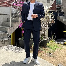 파이브라지 남성용 시어서커 정장 세트