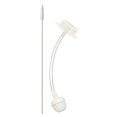 Simba 小獅王辛巴 專利蝶型寬口自動吸管組 寬口奶瓶 270ml適用 M 12cm, 1組, 吸管 + 清潔刷