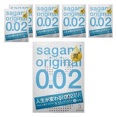 SAGAMI 相模 極潤 PU保險套 0.02mm, 6盒, 3個