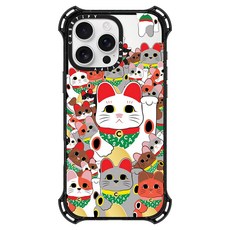CASETiFY 智慧型手機 防摔 手機殼 iPhone 16 Pro Max MagSafe 兼容 超强韌 招財貓慶典 1個 無保固