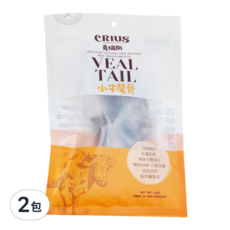 CRIUS 克瑞斯 小牛尾骨 狗零食, 小牛尾巴, 60g, 2包