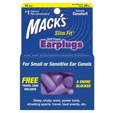 MACK'S 泡棉耳塞 紫色, 10副, 1組