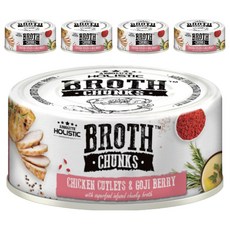 ABSOLUTE HOLISTIC 全齡貓 主食貓罐, 嫩鮮雞 + 養生枸杞, 80g, 5罐