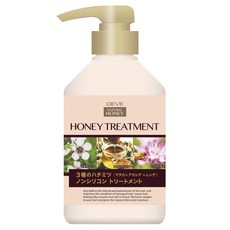 KUMANO 熊野油脂 蜂蜜修護潤髮乳 3種蜂蜜精華 5種保濕配方, 450ml, 1瓶