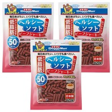 DoggyMan 多格漫 犬用健康低脂短切軟肉條, 牛肉, 420g, 3包