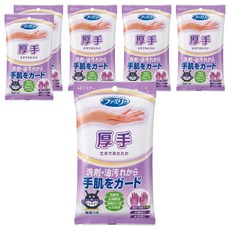 ST 雞仔牌 Family 指尖手掌強化手套 裏毛 厚手 家事手套 紫色 L 6雙