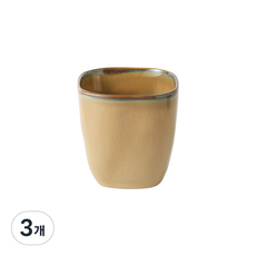 CASA MUUTTI Sena 方形水杯 200ml, 棕色, 3個