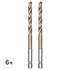 09n 鈷六角衝擊不鏽鋼鑽頭 4mm, 6個
