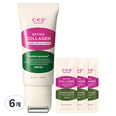 씨케이디 레티노콜라겐 저분자 300 괄사 목주름 크림 50ml + 콜라겐 앰플 1ml 3p, 6세트