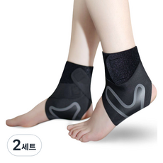 TALLSTOY 運動腳踝護帶 雙腳組, 2套, 黑色
