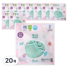 bluebon I KNOW Cozy Up 迷你夏日超小型口罩 無鋼圈掛繩一體式, 1入, 20個, 薄荷綠