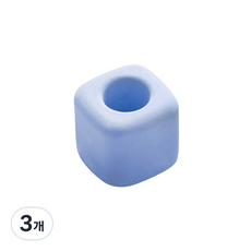 Block Mart 矽藻土方形牙刷架, 藍色, 3個