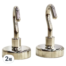 DIBOTE 迪伯特 強力磁鐵掛勾 超強承重力 20mm, 銀色, 4個