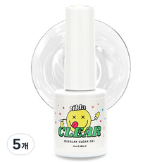 韓國 tilda 拋光覆蓋透明凝膠指甲, 10ml, 5個, 單色