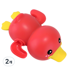 happyplay 游泳撲翅小鴨洗澡玩具, 紅色