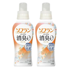 LION 獅王 Soflan 強力消臭柔軟精 橘色皂香, 2個, 480ml