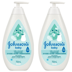 Johnson's 嬌生 嬰兒牛奶純米沐浴乳, 2個, 750ml