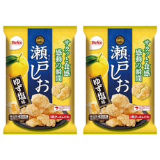 Befco 栗山 瀨戶汐揚米果 柚子鹽風味, 76g, 2袋