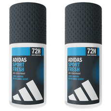 adidas 愛迪達 男用制汗爽身滾珠 運動清新, 2個, 50ml