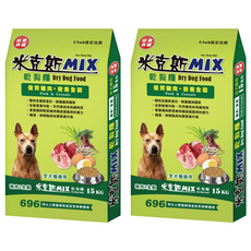 MIX 米克斯 全犬基礎乾狗糧 全穀, 15kg, 2個, 豬肉